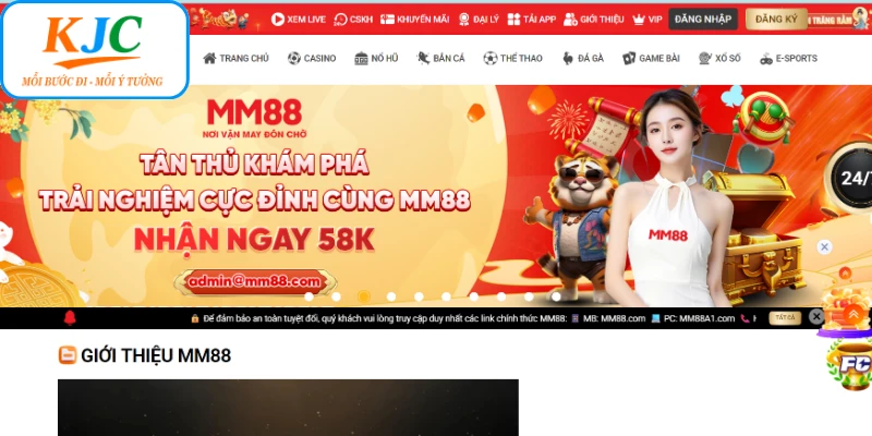 MM88 là thương hiệu thuộc hệ sinh thái KJC